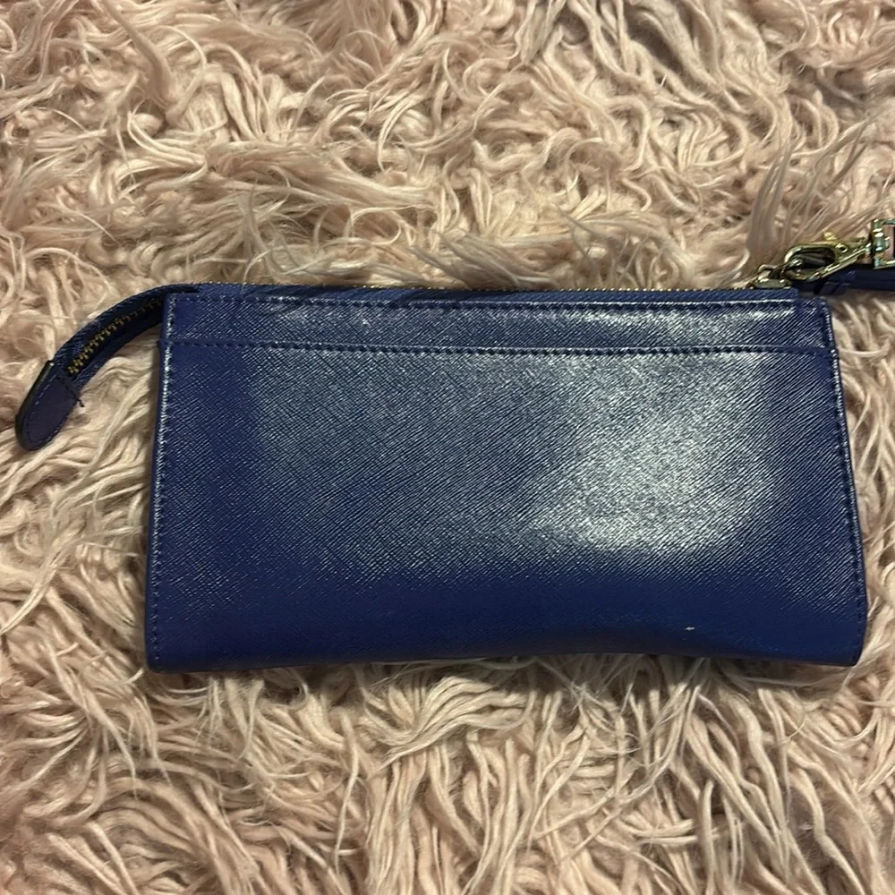Anne Klein Gold Zipper Accent Wristlet